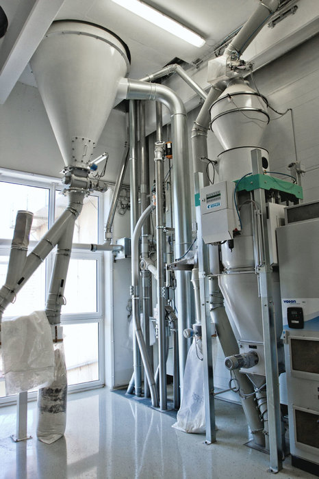 Drive systems provide conveying power in grain mill